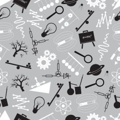 physics black and white seamless pattern eps10 N2