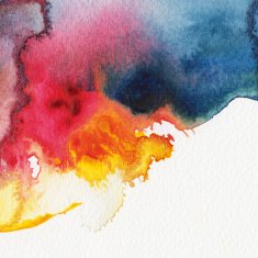 Abstract primary watercolors N3