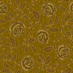abstract gold rose flowers seamless background