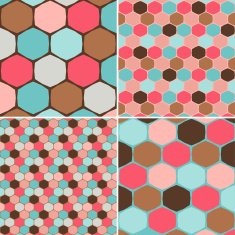 Set of hexagon patterns N2