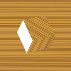 white wooden box (vector container) N2