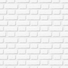 White brick wall Vector seamless texture