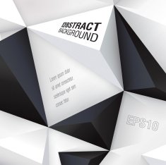 Black and white polygon background N3