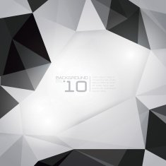 Black and white polygon background N4