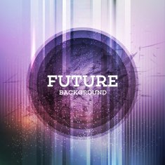 Circular futuristic background Vector illustration N3