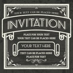 Chalkboard Invitation N5