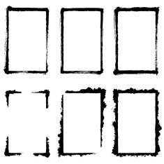Grunge frame set N12