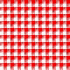 red and white plaid tablecloth