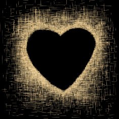 Hand-painted heart-shaped pattern N7