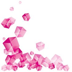 Pink cube background