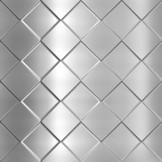 Metal silver checked pattern N23