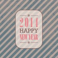 vintage greeting card happy new year