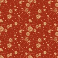 Red and golden grunge abstract pattern N2