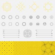 Set of geometric shapes N5