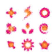 Screen printing Dots halftone Raster