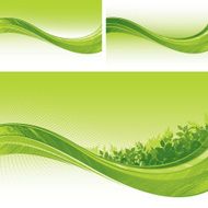 Green flow backgrounds N3