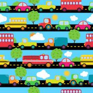 Transportation Themed Seamless Tileable Background Pattern N7