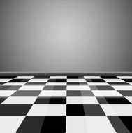 Checkered floor pattern