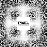 Abstract dark gray pixel background