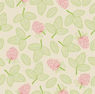 Seamless pattern with clover N6
