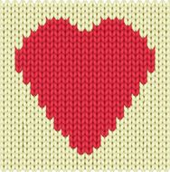Knitted heart N8