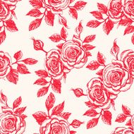 vintage background with red roses N2