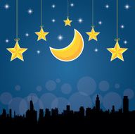 city night sky and stars vector star vector