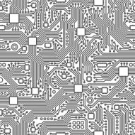 Circuit Board Vector - Seamless Tile