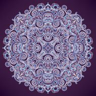 round leaf purple pattern N3