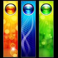 Banners on a black background N2