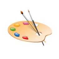 Palette for watercolor paint N2