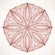 round brown pattern