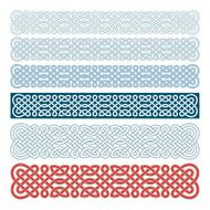 Edges of medieval style(Celtic knot) N19