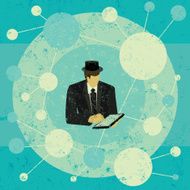 Businessman using a tablet computer N2