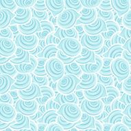 right seamless pattern with spiral shells