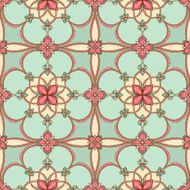turquoise floral pattern N2