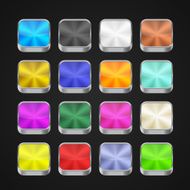 3d app metallic icons