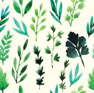 Floral watercolor vector pattern design N3