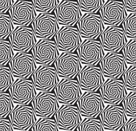 Seamless Op Art Hexagon Spiral Pattern Texture Wallpaper N2