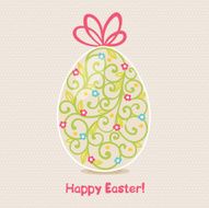 Greeting card with Easter egg N4