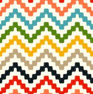 seamless pixelated zig zag scribble pattern N2