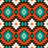 Ethnic ornamental abstract seamless pattern