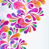 Abstract colorful arc-drop background N8