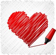 Hand-drawn heart shape N2