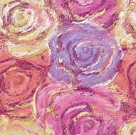 Seamless artistic roses