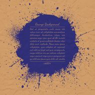 Vintage vector paper background with ink blot