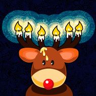 Rudolph shines his lights