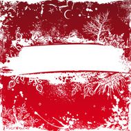 Red Grunge Christmas Background