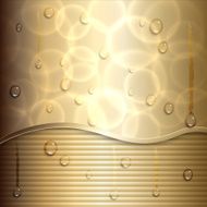 Vector abstract gold background with curve and stripes N2