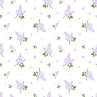Seamless pattern with lilac flowers Vector illustration N4